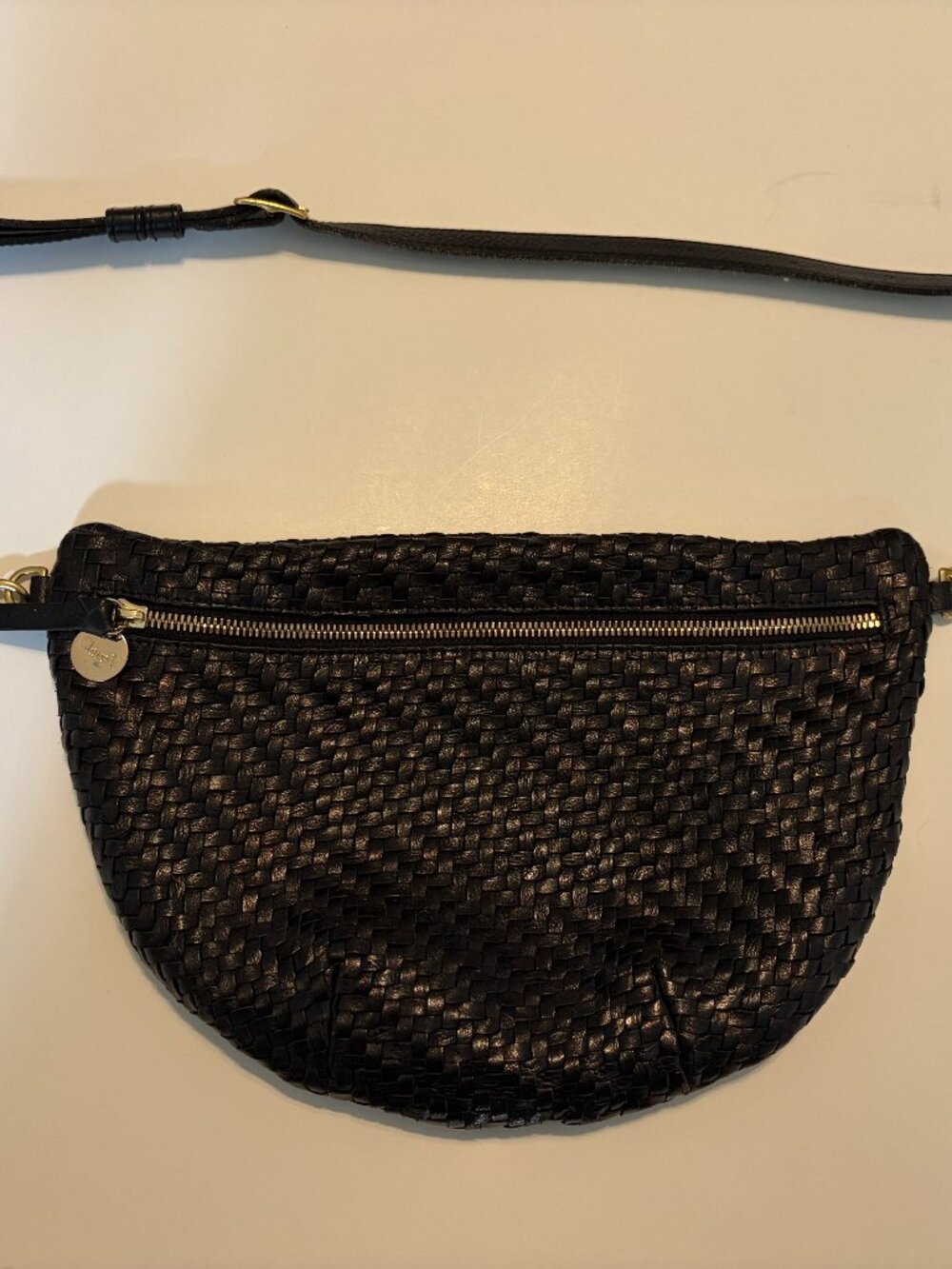 Clare V. Black Woven Zig Zag Grande Fanny - Picture 4 of 14